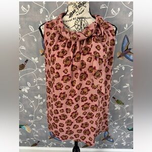 Ann Taylor Pink Floral Tank Top Blouse Women M
